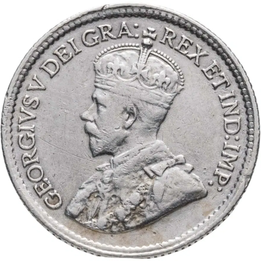 Канада 5 центов (cents) 1919, реверс
