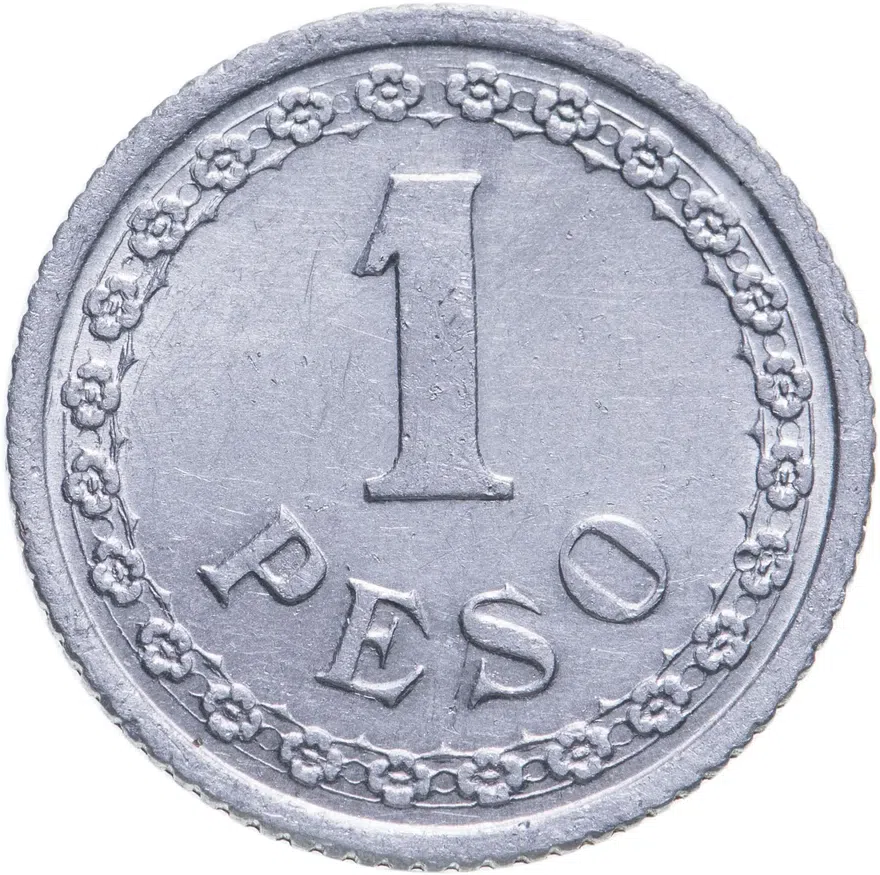 Парагвай 1 песо (peso) 1938, аверс
