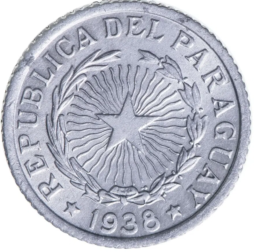 Парагвай 1 песо (peso) 1938, реверс