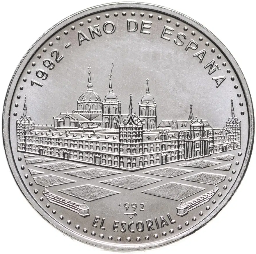 Куба 1 песо (peso) 1992 Год Испании - Эскориал, аверс