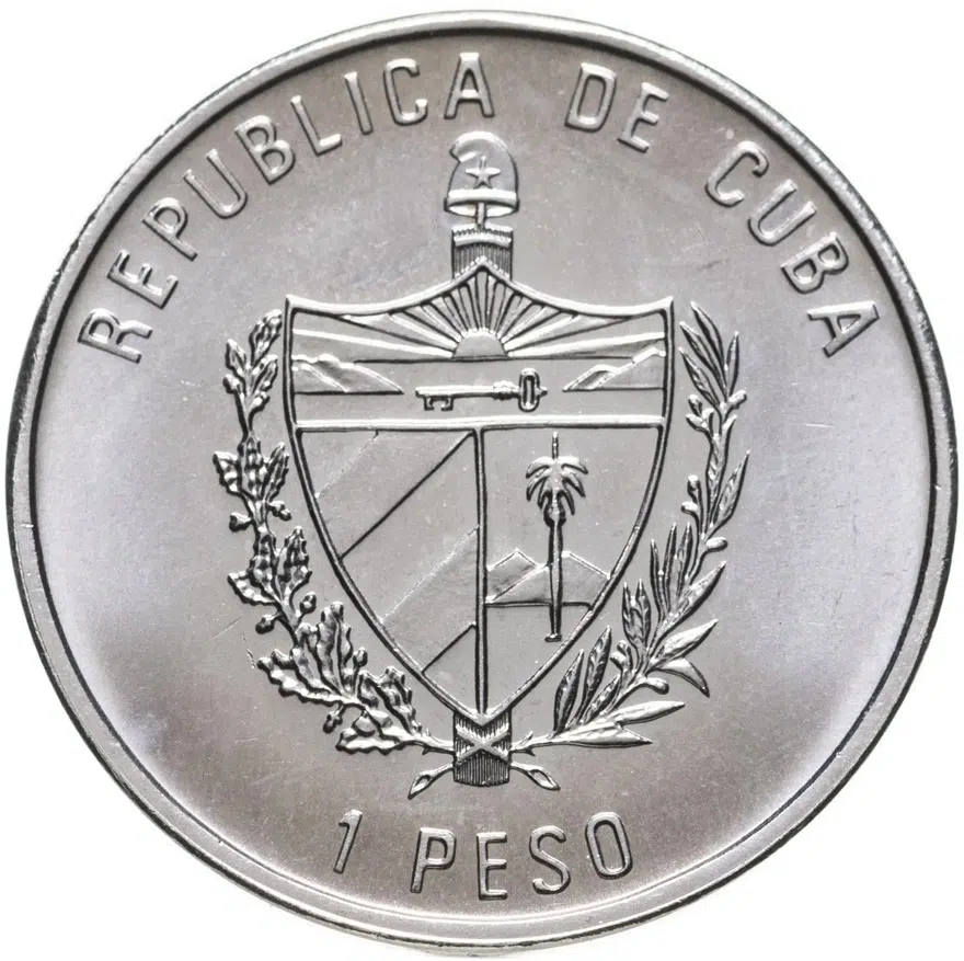 Куба 1 песо (peso) 1992 Год Испании - Эскориал, реверс