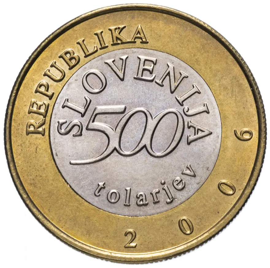 Словения 500 толаров (tolarjev) 2006 "250 лет со дня рождения Антона Томажа Линхарта", реверс
