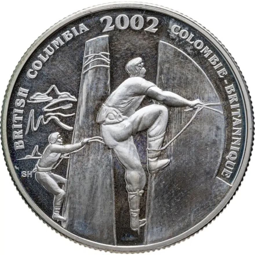 Канада 50 центов (cents) 2002 Фестивали Канады - Сквамишский день лесорубов (Британская Колумбия), аверс
