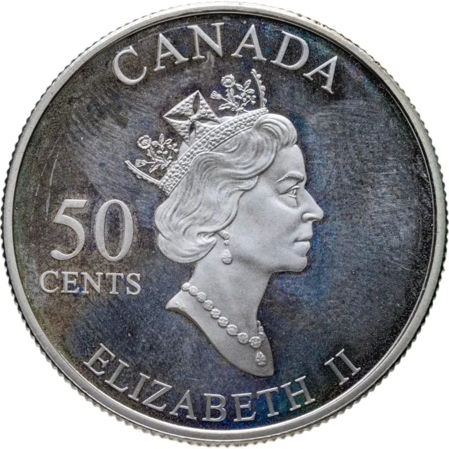 Канада 50 центов (cents) 2002 Фестивали Канады - Сквамишский день лесорубов (Британская Колумбия), реверс
