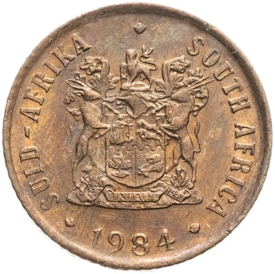 ЮАР 1 цент (cent) 1984, реверс