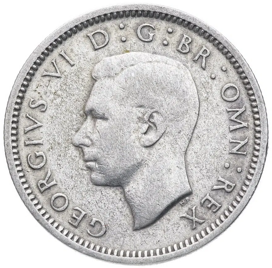 Великобритания 6 пенсов (pence) 1937, аверс