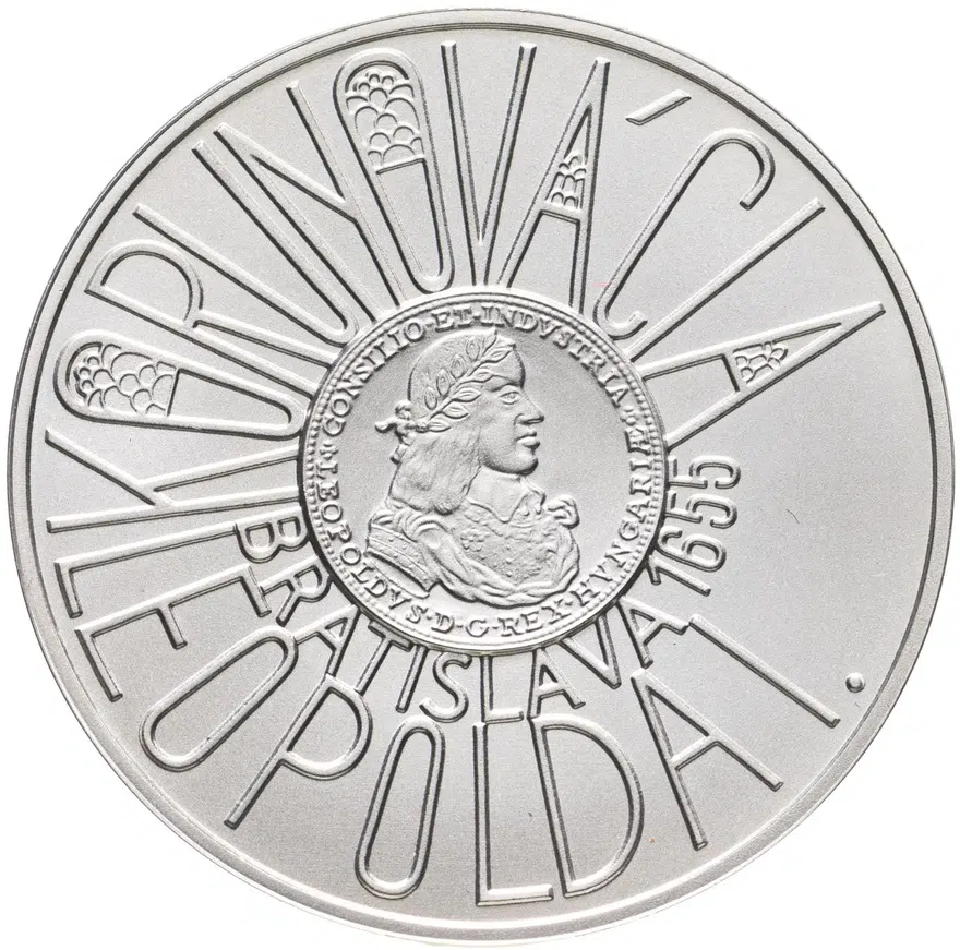 Словакия 200 крон (korun) 2005  350 лет коронации Леопольда I, реверс