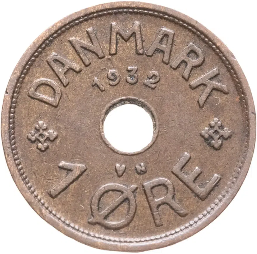 Дания 1 эре (ore) 1932