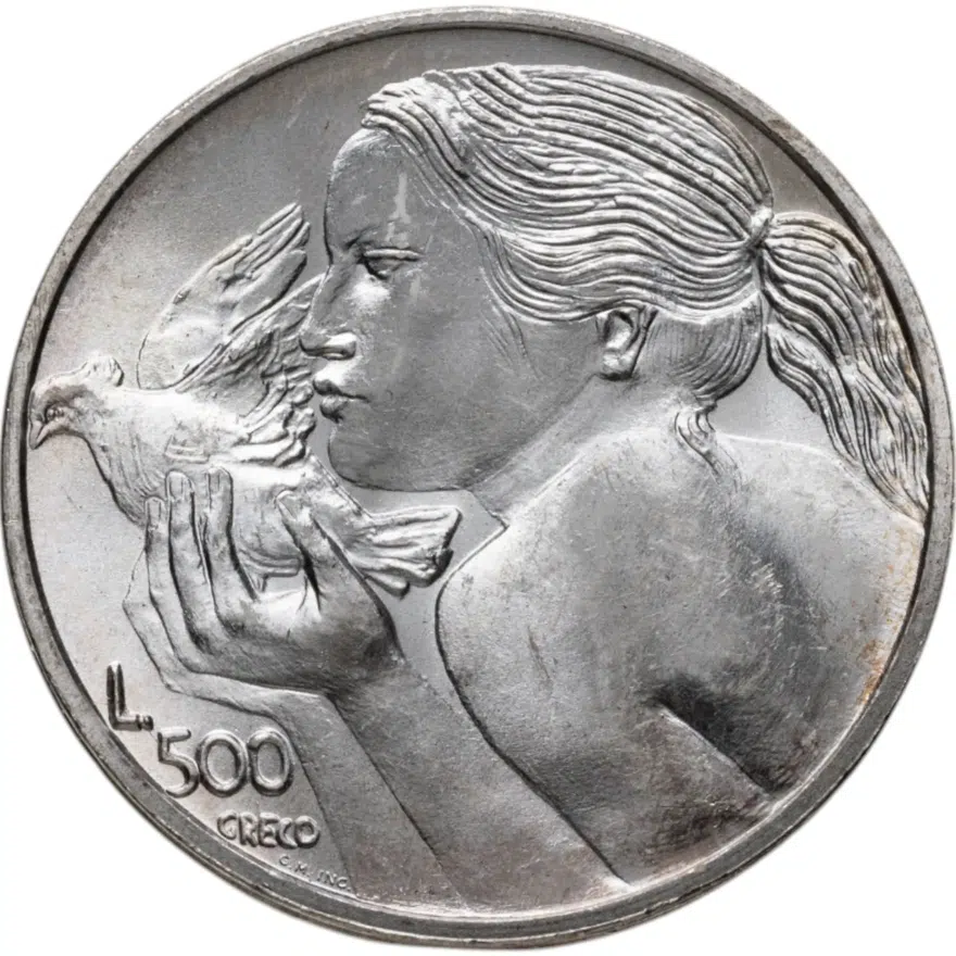 Сан-Марино 500 лир (lire) 1973
