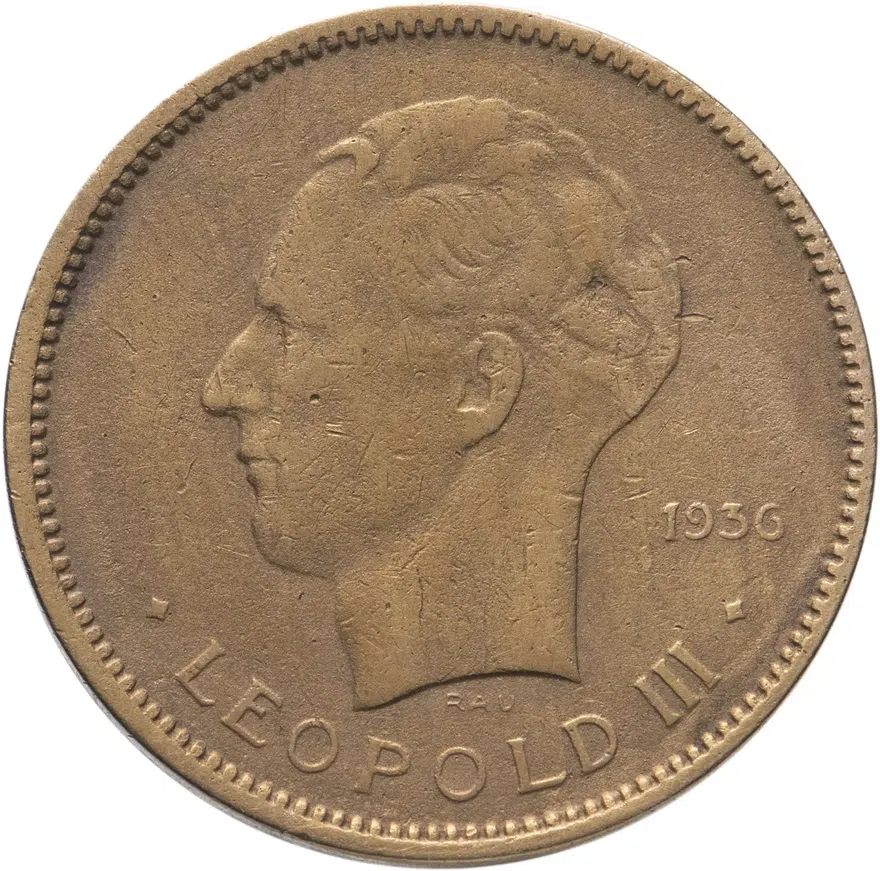 Бельгийское Конго 5 франков (francs) 1936, реверс