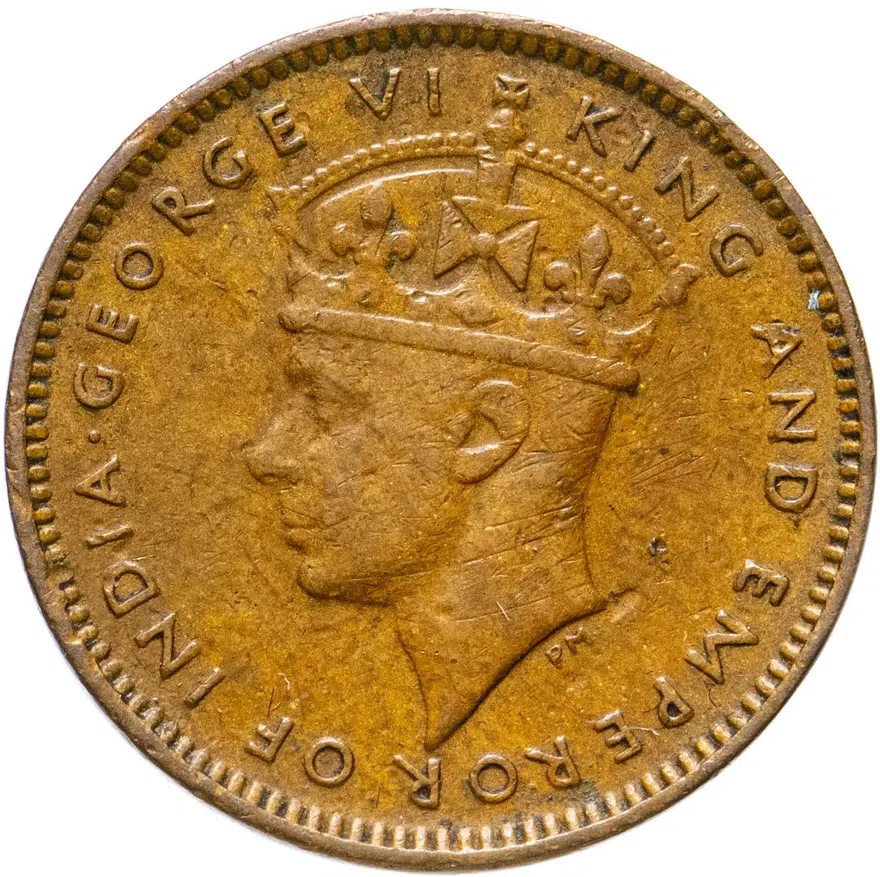 Маврикий 1 цент (cent) 1945, реверс
