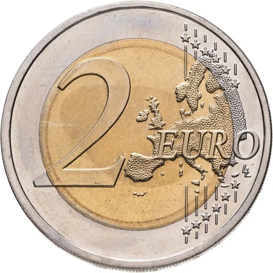 Германия  2 евро (euro) 2008 G Федеральные земли Германии - Церковь св. Михаила, Гамбург знак монетного двора: "G" - Карлсруэ, реверс