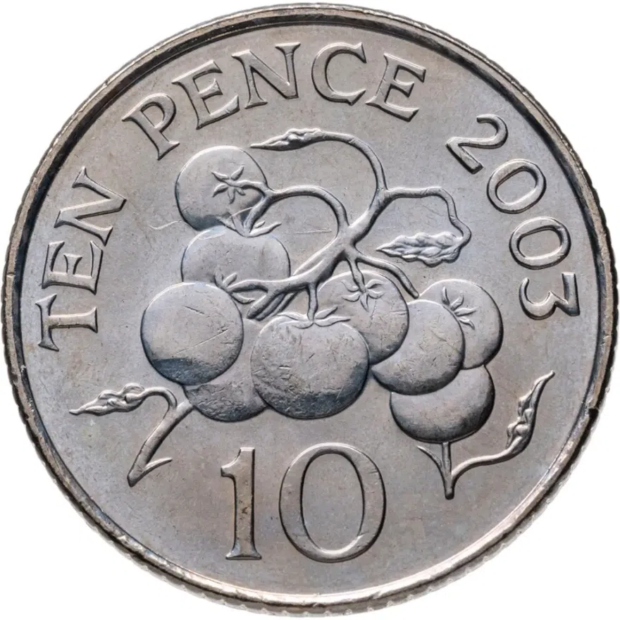 Гернси 10 пенсов (pence) 2003