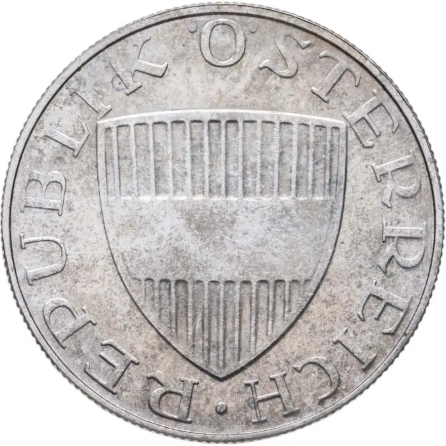 Австрия 10 шиллингов (shillings) 1965, реверс
