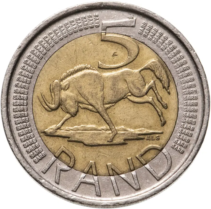 ЮАР 5 рандов (рэндов, rand) 2009