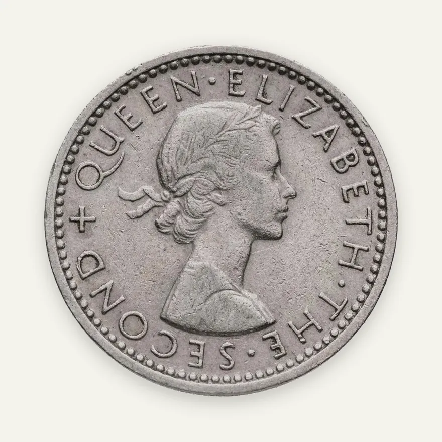 Новая Зеландия 6 пенсов (pence) 1956, реверс