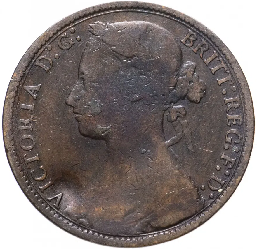 Великобритания 1 пенни (penny) 1878, реверс