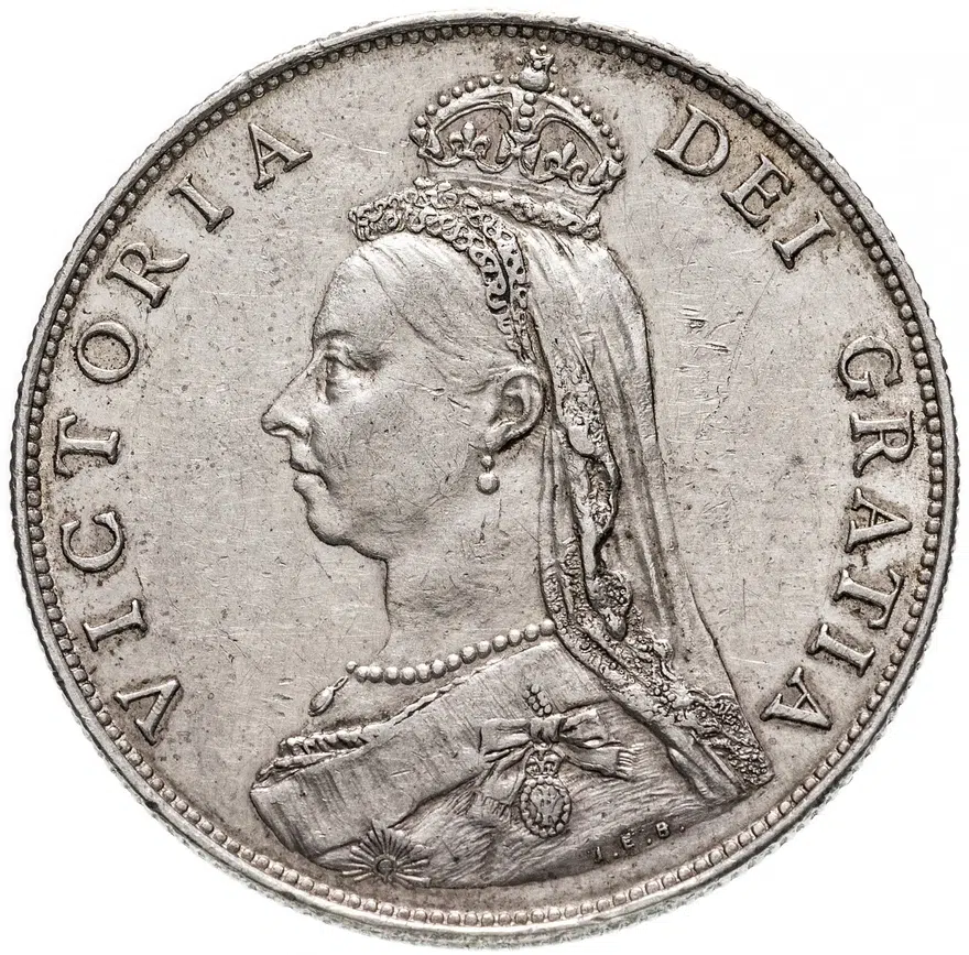 Великобритания 2 шиллинга (флорин, shillings) 1887 Новый профиль королевы, аверс