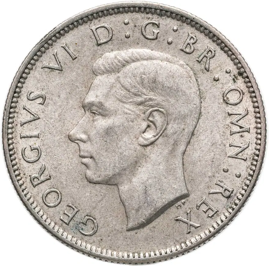 Великобритания 2 шиллинга (shillings) 1946, реверс