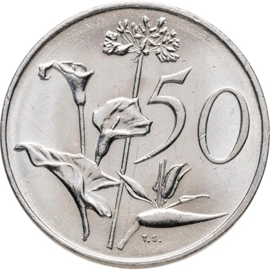 ЮАР 50 центов (cents) 1981, аверс