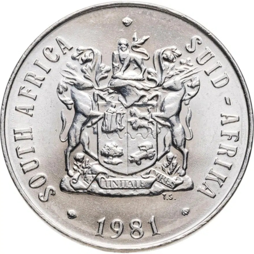 ЮАР 50 центов (cents) 1981, реверс