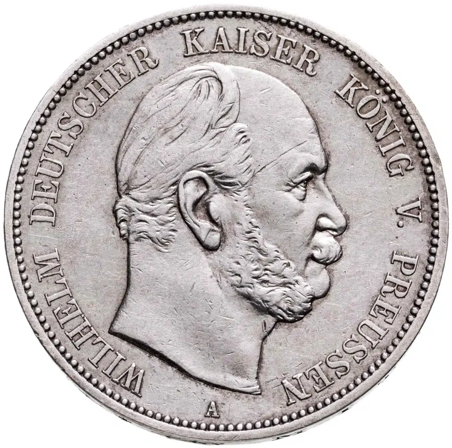 Германия, Пруссия 5 марок 1874 A Вильгельм I