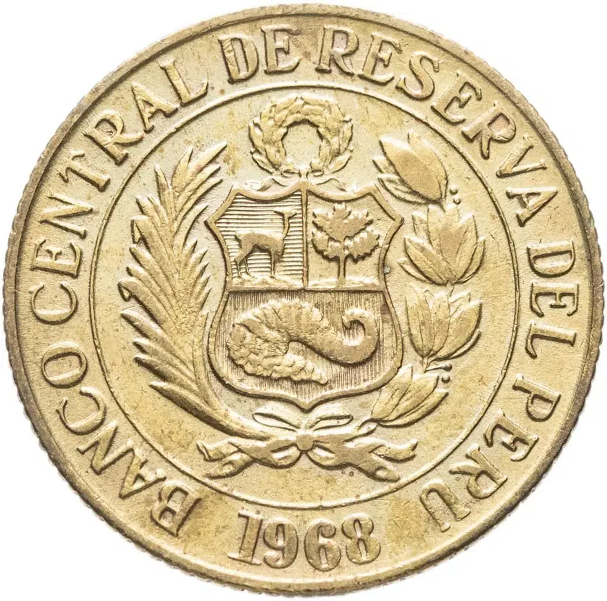 Перу 1/2 соля (sol) 1968, реверс