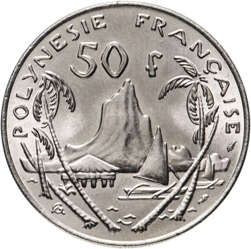 Французская Полинезия 50 франков (francs) 1975