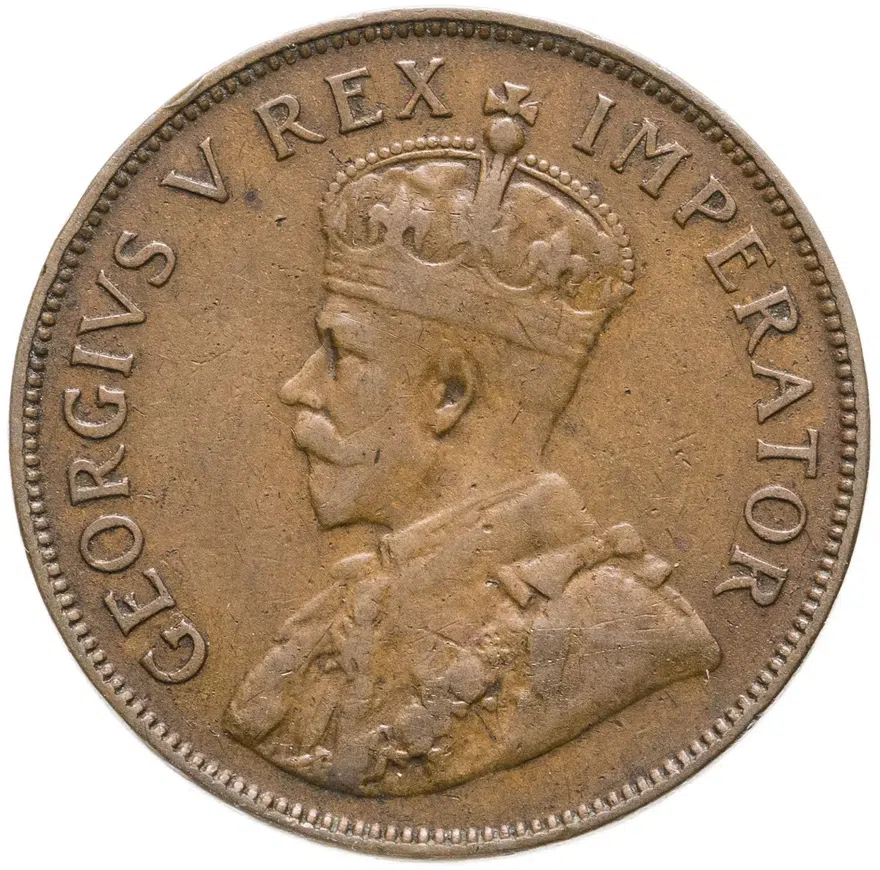 ЮАР 1 пенни (penny) 1936, реверс
