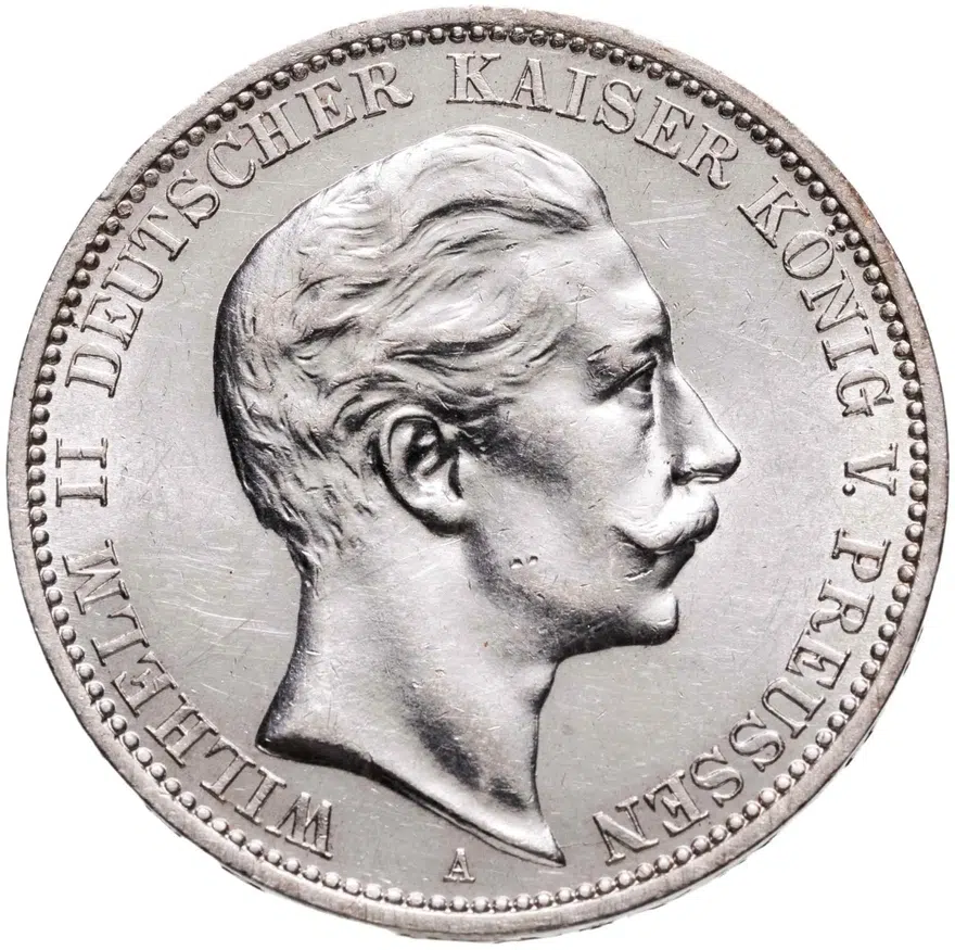 Германия (Империя) 3 марки (mark) 1910 A  Пруссия