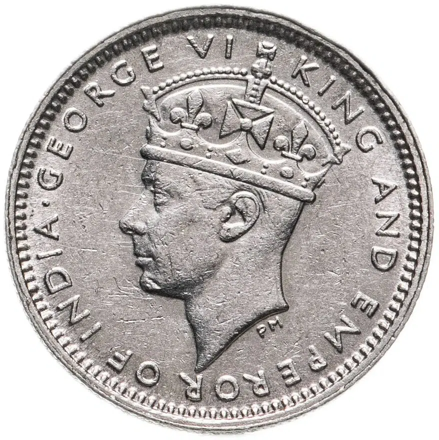 Гонконг 5 центов (cents) 1939 KN знак монетного двора "KN" - Кингз Нортон, Бирмингем, реверс