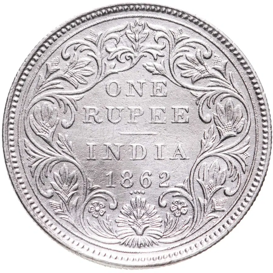 Индия (Британская) 1 рупия (rupee) 1862