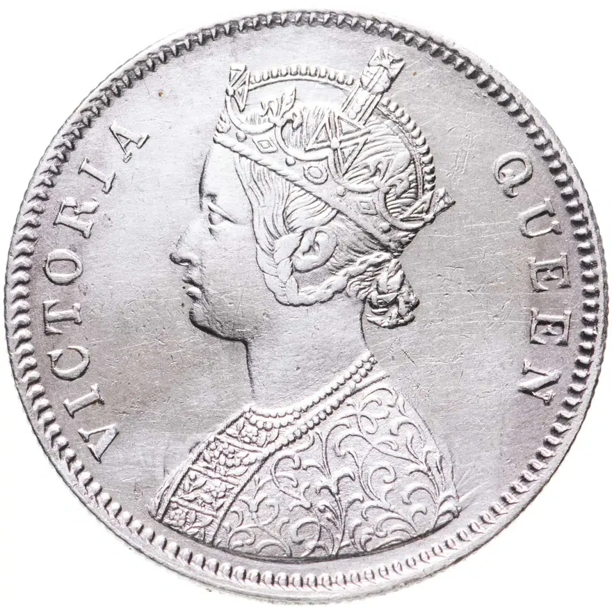 Индия (Британская) 1 рупия (rupee) 1862, реверс