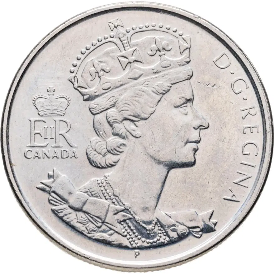 Канада 50 центов (cents) 2002 50 лет правления Королевы Елизаветы II, реверс