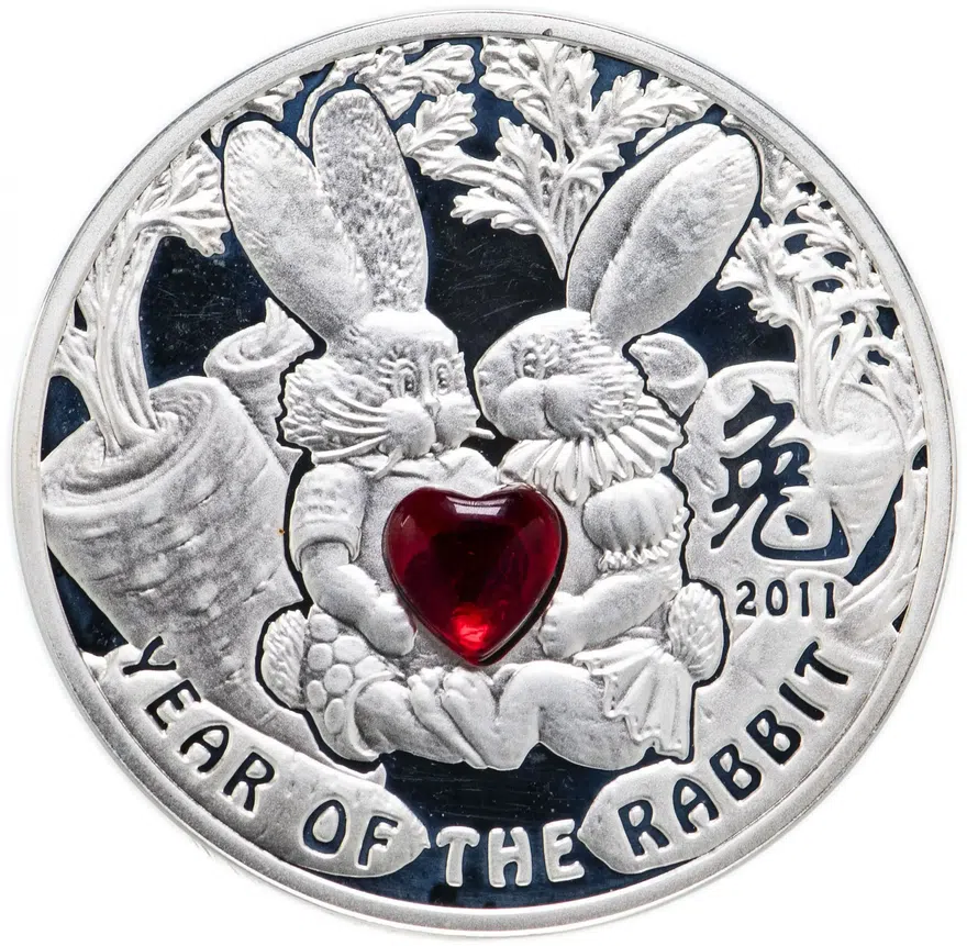 Ниуэ 1 доллар (dollar) 2010   Китайский гороскоп - год кролика, реверс