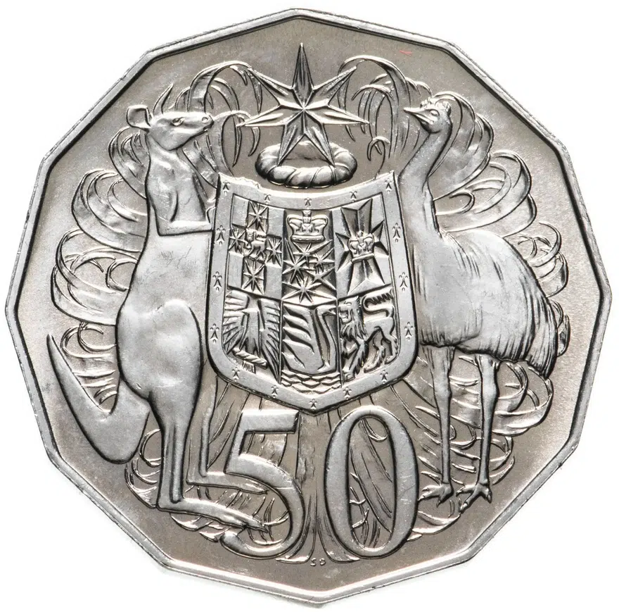 Австралия 50 центов (cents) 1985, реверс