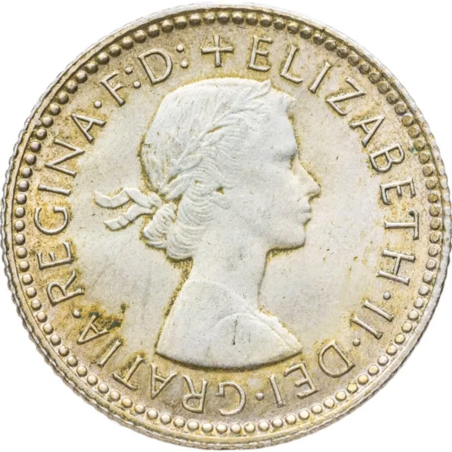 Австралия 6 пенсов (pence) 1963, реверс