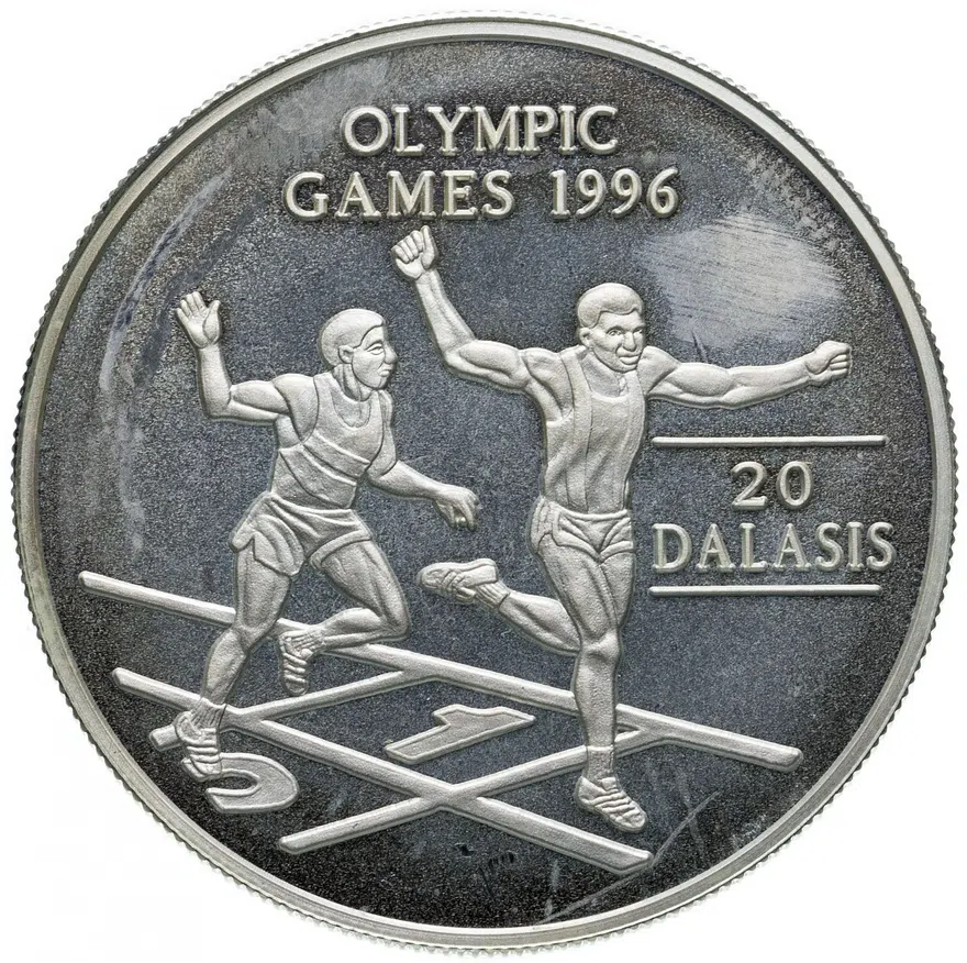 Гамбия 20 даласи (dalasis) 1994  XXVI летние Олимпийские Игры, Атланта 1996