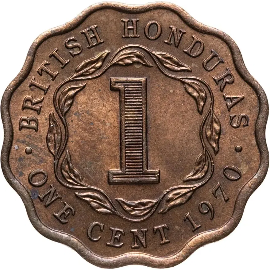 Британский Гондурас 1 цент (cent) 1970