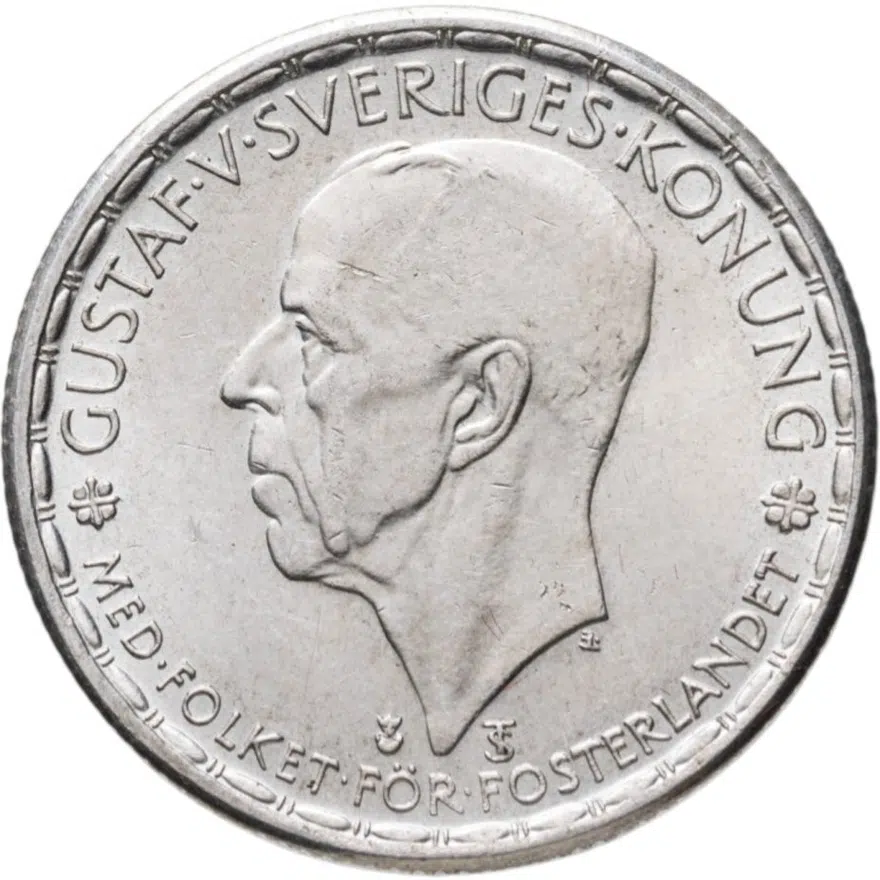 Швеция 1 крона (crown) 1950, аверс