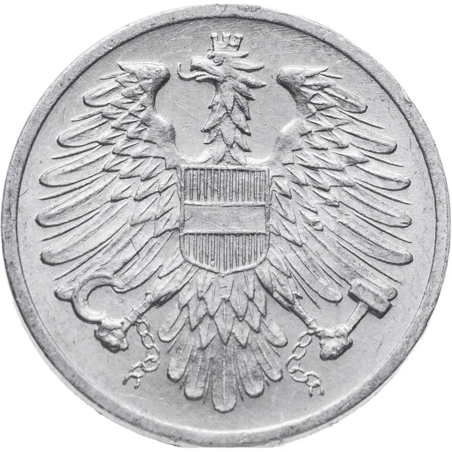Австрия 2 гроша (groschen) 1952