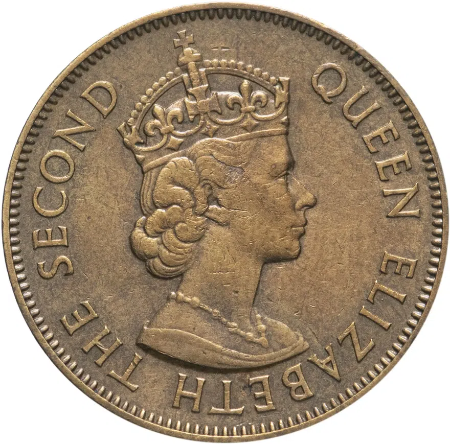 Ямайка 1 пенни (penny) 1955, реверс