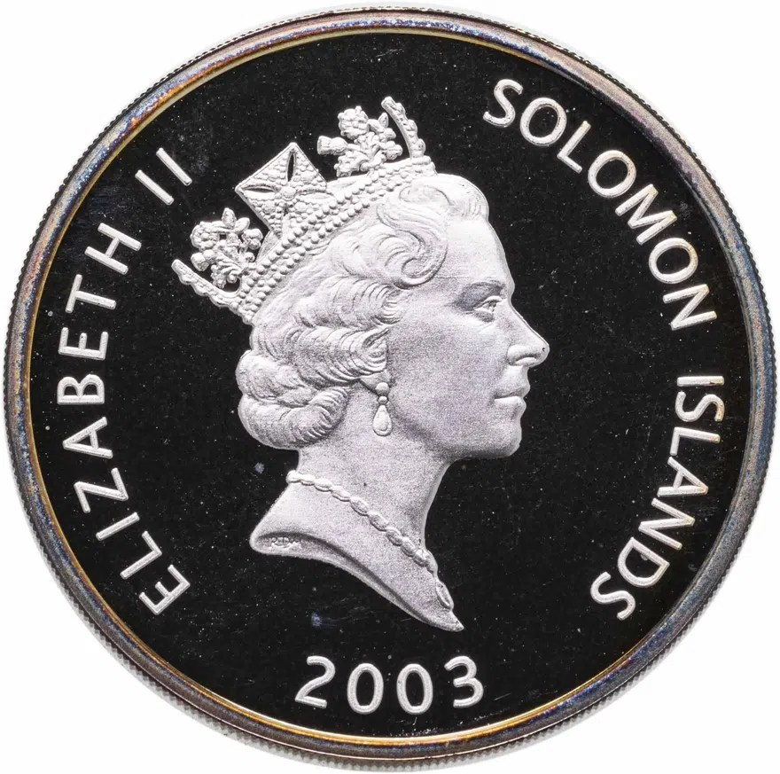 Соломоновы острова 25 долларов (dollars) 2003 "Самолеты мира: Ан-225 "Мрия"", реверс