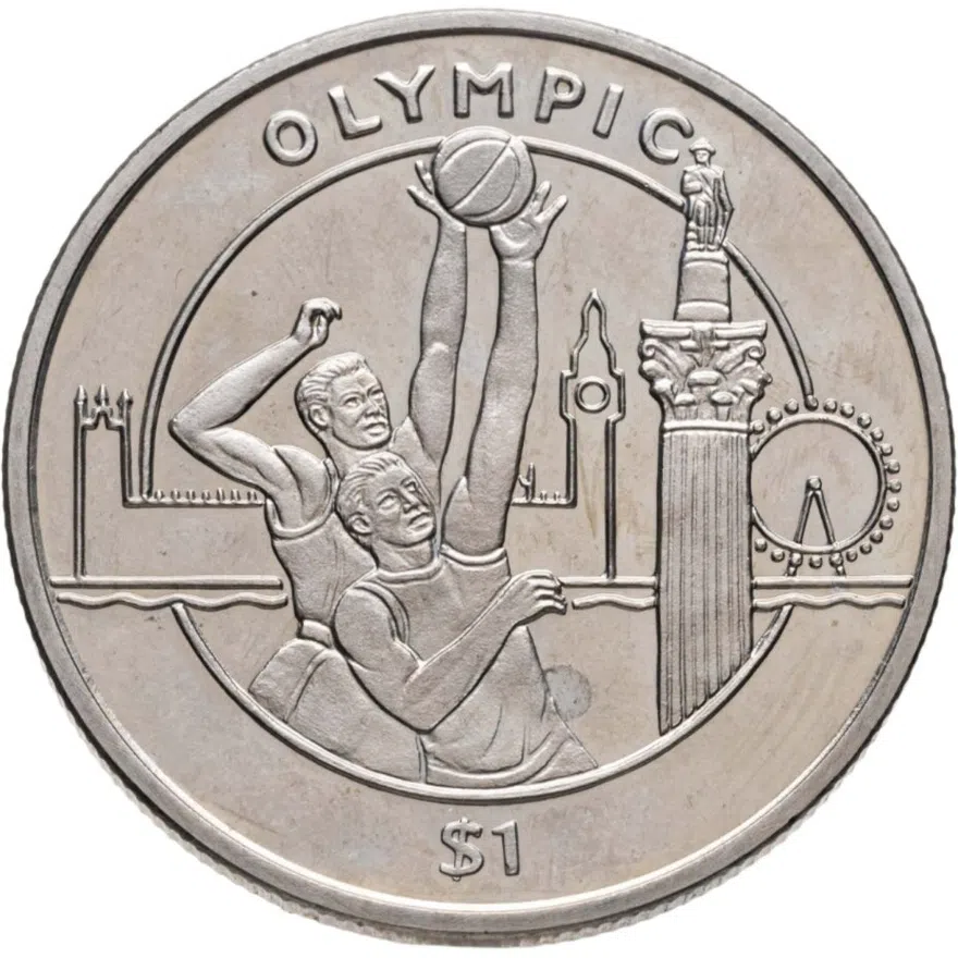 Сьерра-Леоне 1 доллар (dollar) 2012 "XXX летние Олимпийские Игры, Лондон 2012 - Баскетбол", реверс