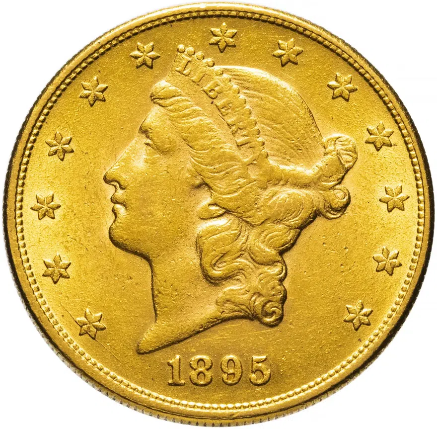 США 20 долларов (dollars) 1895 Голова Свободы (Liberty Head Double Eagle) "S", реверс