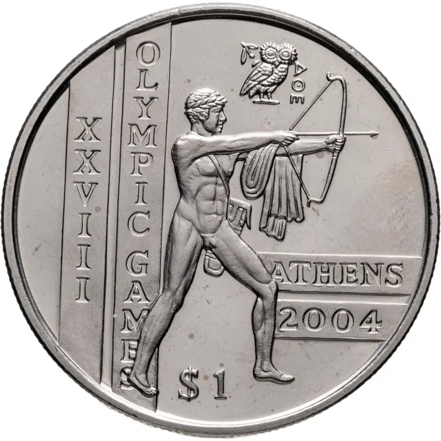 Сьерра-Леоне 1 доллар (dollar) 2003 "XXVIII летние Олимпийские Игры, Афины 2004 - Стрельба из лука"