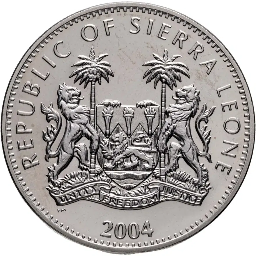 Сьерра-Леоне 1 доллар (dollar) 2003 "XXVIII летние Олимпийские Игры, Афины 2004 - Стрельба из лука", реверс