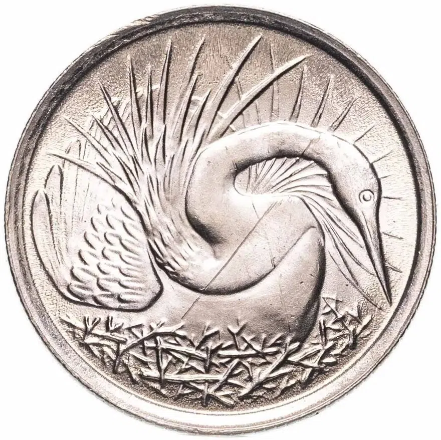 Сингапур 5 центов (cents) 1980, реверс