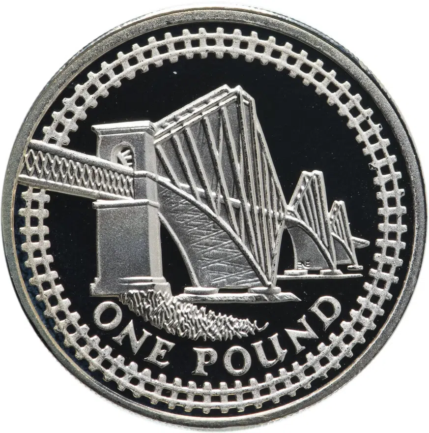 Великобритания 1 фунт (pound) 2004, аверс