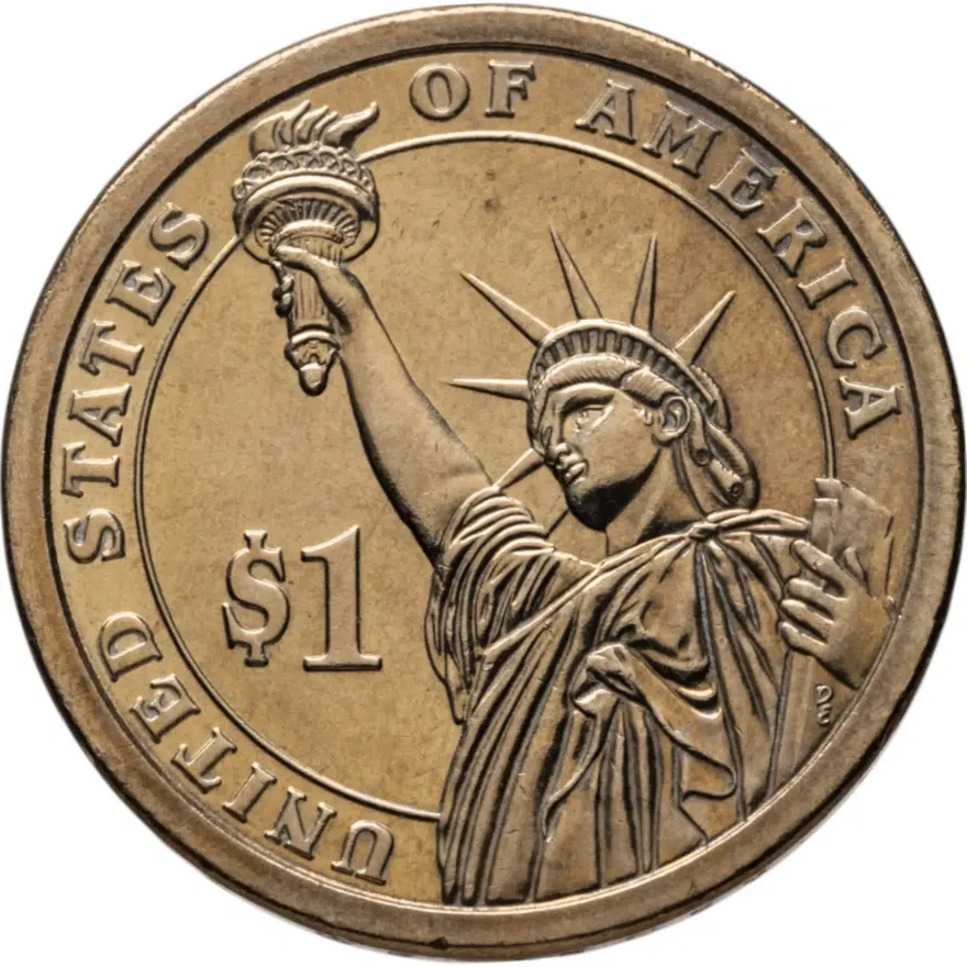 США 1 доллар 2007 D "4-й президент США - Джеймс Мэдисон", реверс